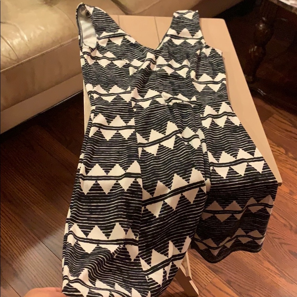 Mid length striped dress